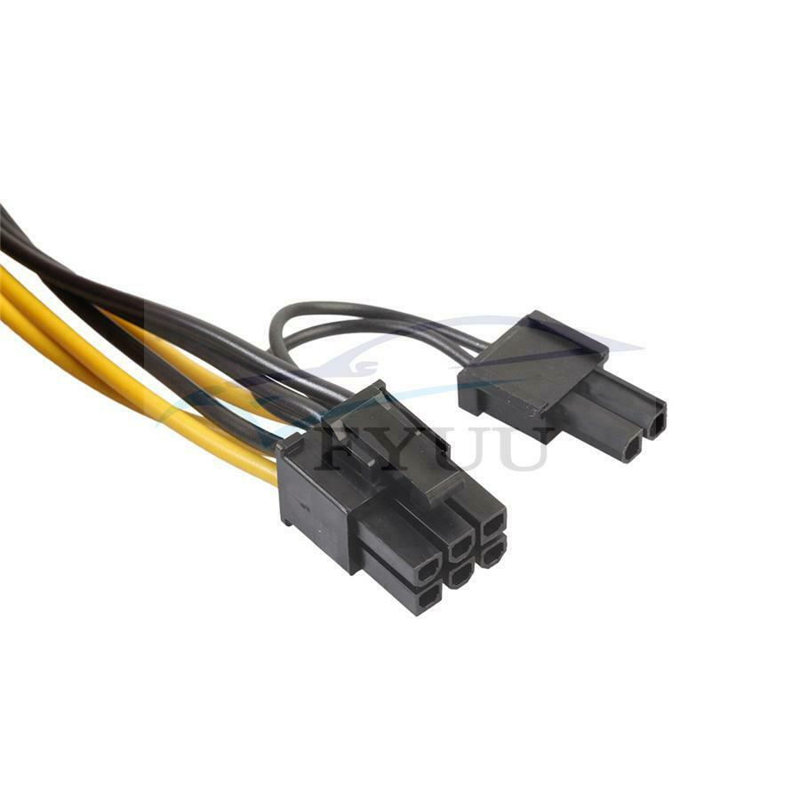 10Pcs PCI-Express PCIE 8 Pin to Dual 8 (6+2) Pin Adapter Power Supply Cable 30cm
