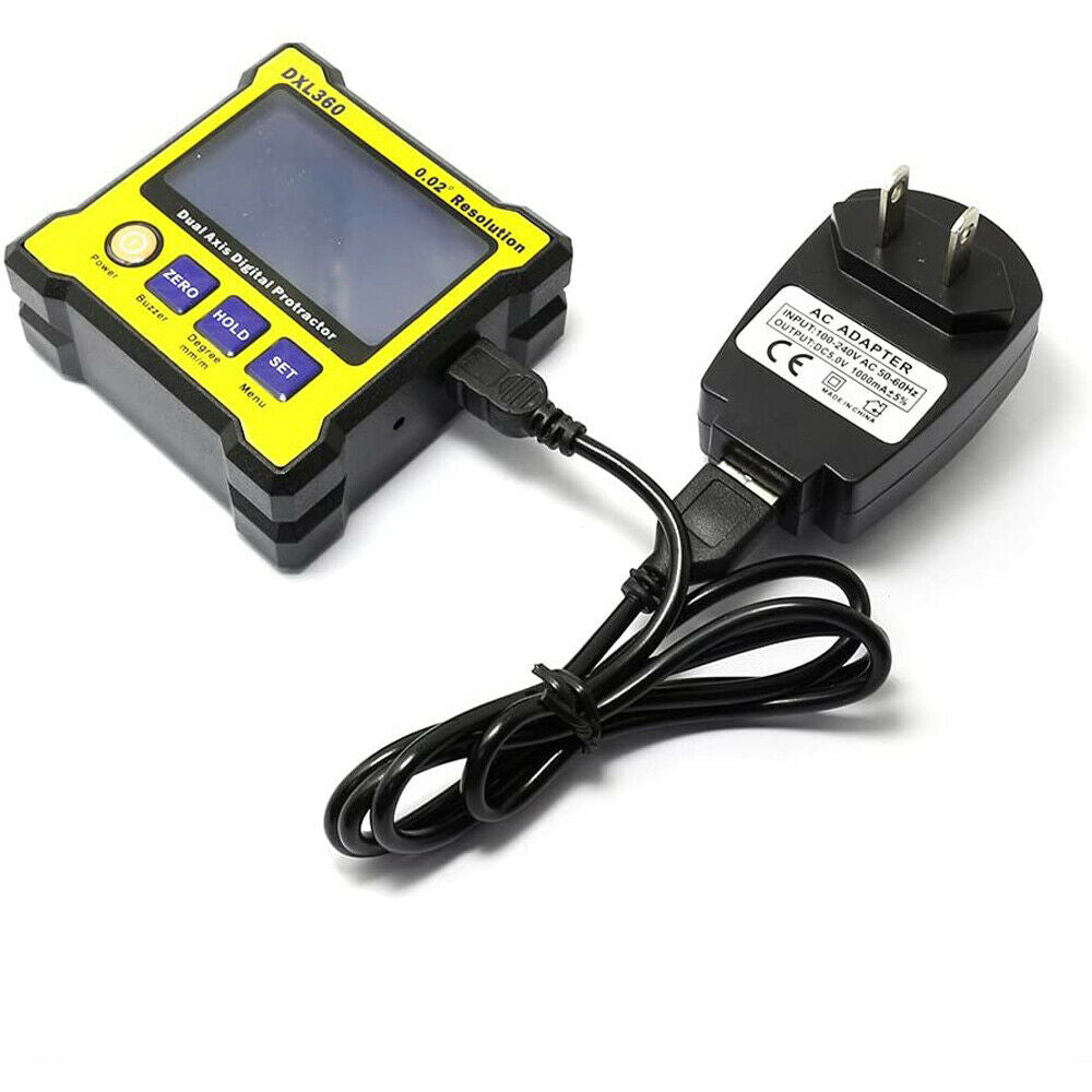 DXL360 Dual Axis 0.02° Resolution Meter Digital Angled Angle Inclinometer