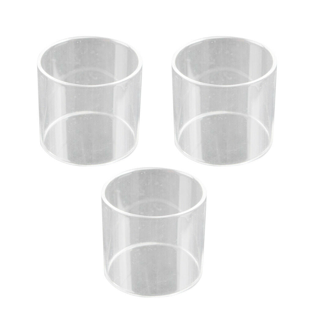 3 Pieces Camping Glass Shade Cylinder Lampshade Gas Lamp Accessories M