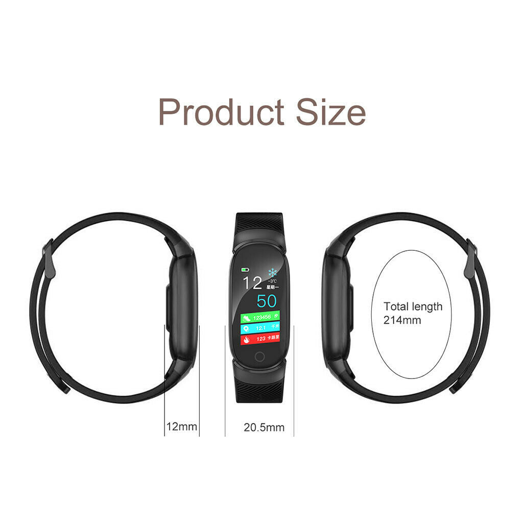 QW16 Smart Watch Sport Fitness Heart Rate Tracker Heart Rate Wristband Pink