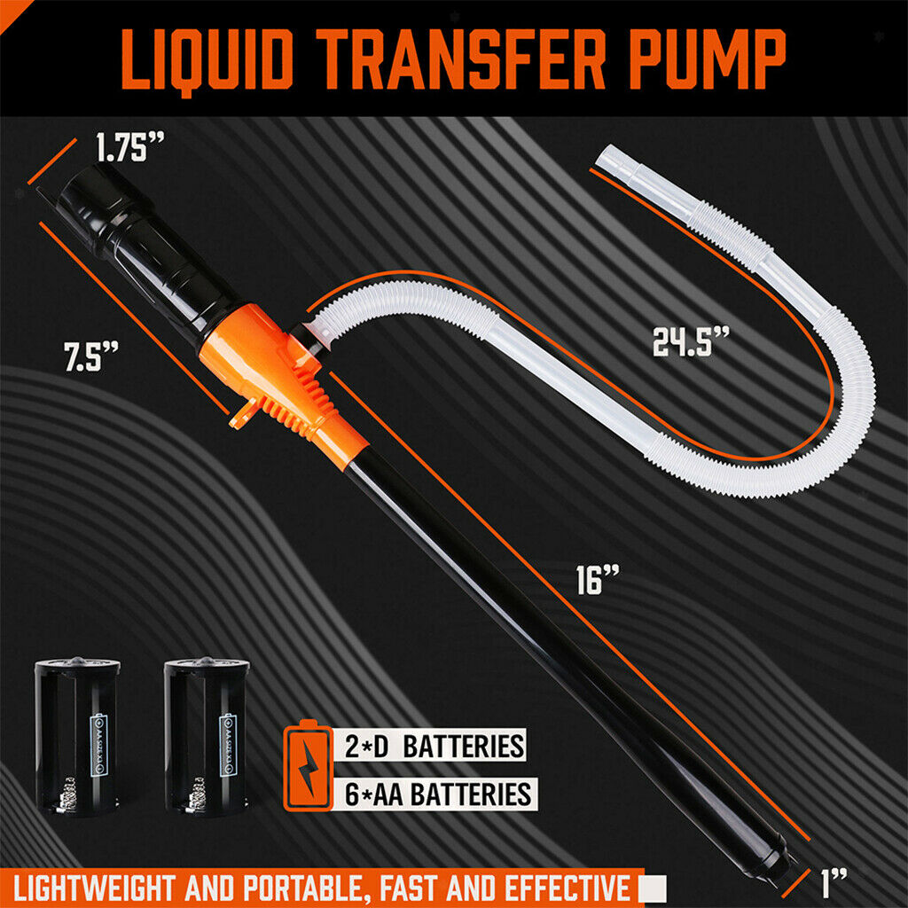 Fuel Transfer Pump Battery Operated for Gas Oil Liquid Water for Car Marine