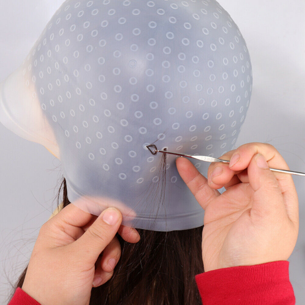 Reusable Highlighting Hair Colouring Dye Cap Color Styling Professional Tools