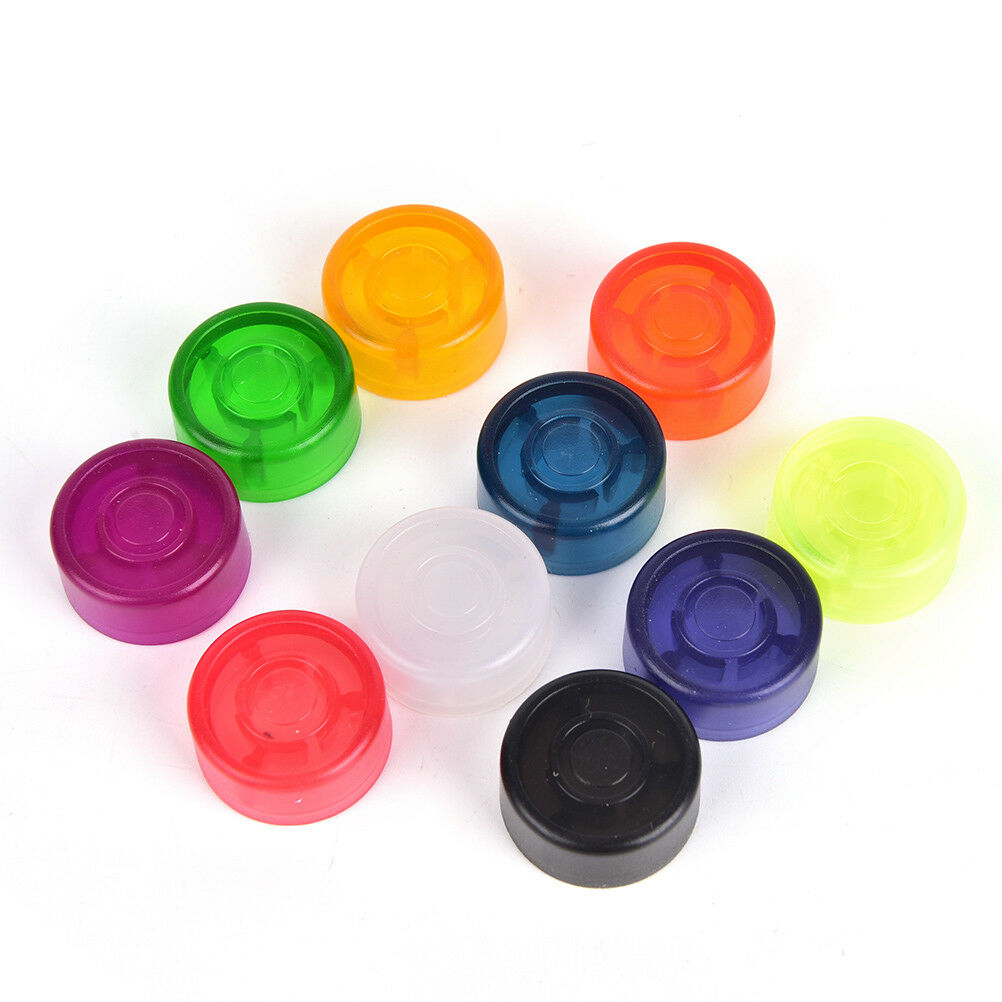 10X Footswitch Topper Random Color Plastic Bumper For Guitar Effect Pedal Y Fx