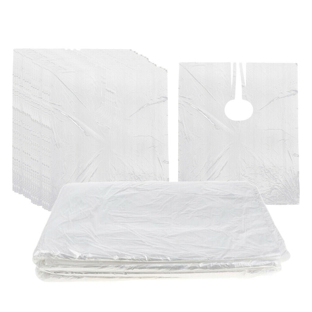 150pcs Disposable Hair Cutting Cape Gowns Protect Capes Home Hairdressing
