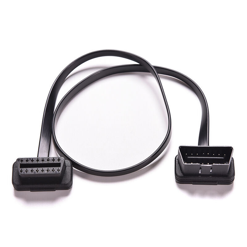 Thin 16Pin Noodle Male to Female Elbow Extension ELM327 Extension Cable g.l8