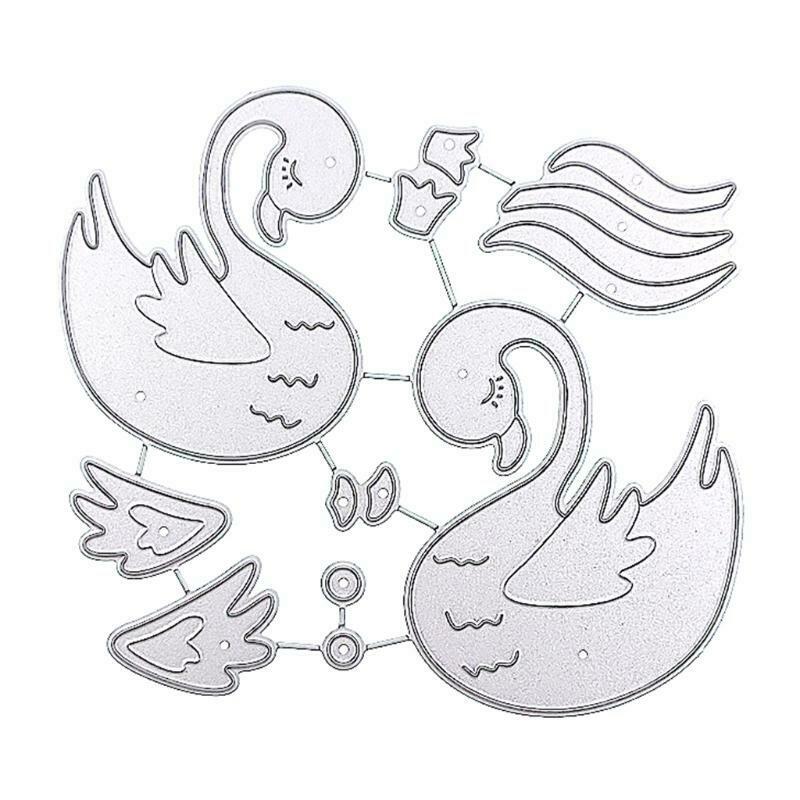 Swan Metal Cutting Dies Stencil DIY Scrapbooking Album Paper Card Template Mold