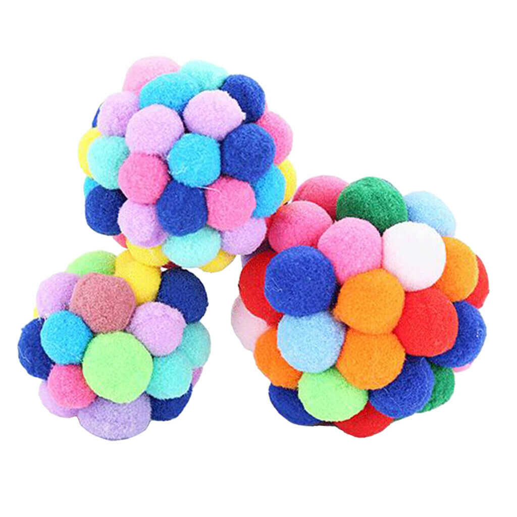 Funny Cat Ball Toys Eco-friendly Pet Catch Play Chaser for Cats & Dogs L