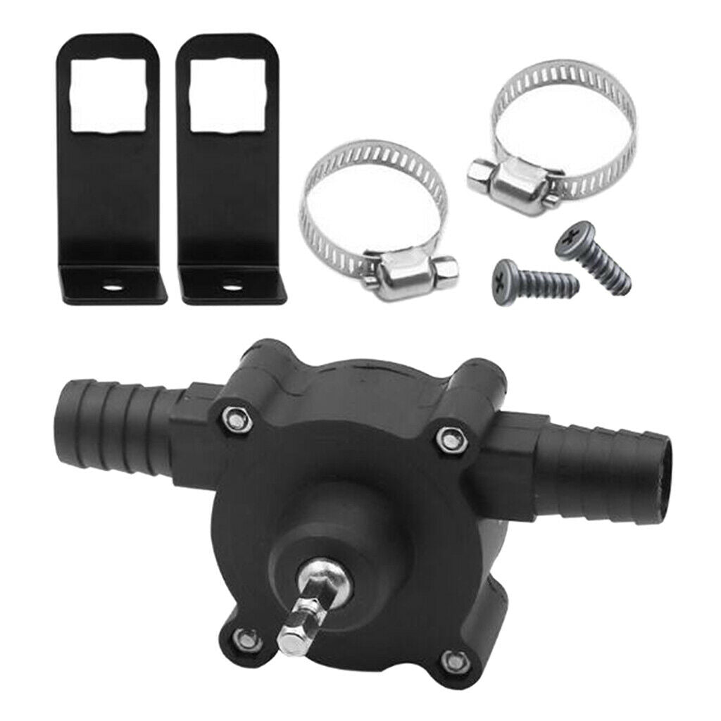 Hand Electric Drill Self Priming Pump Set W/ Brackets For Aquariums Pool