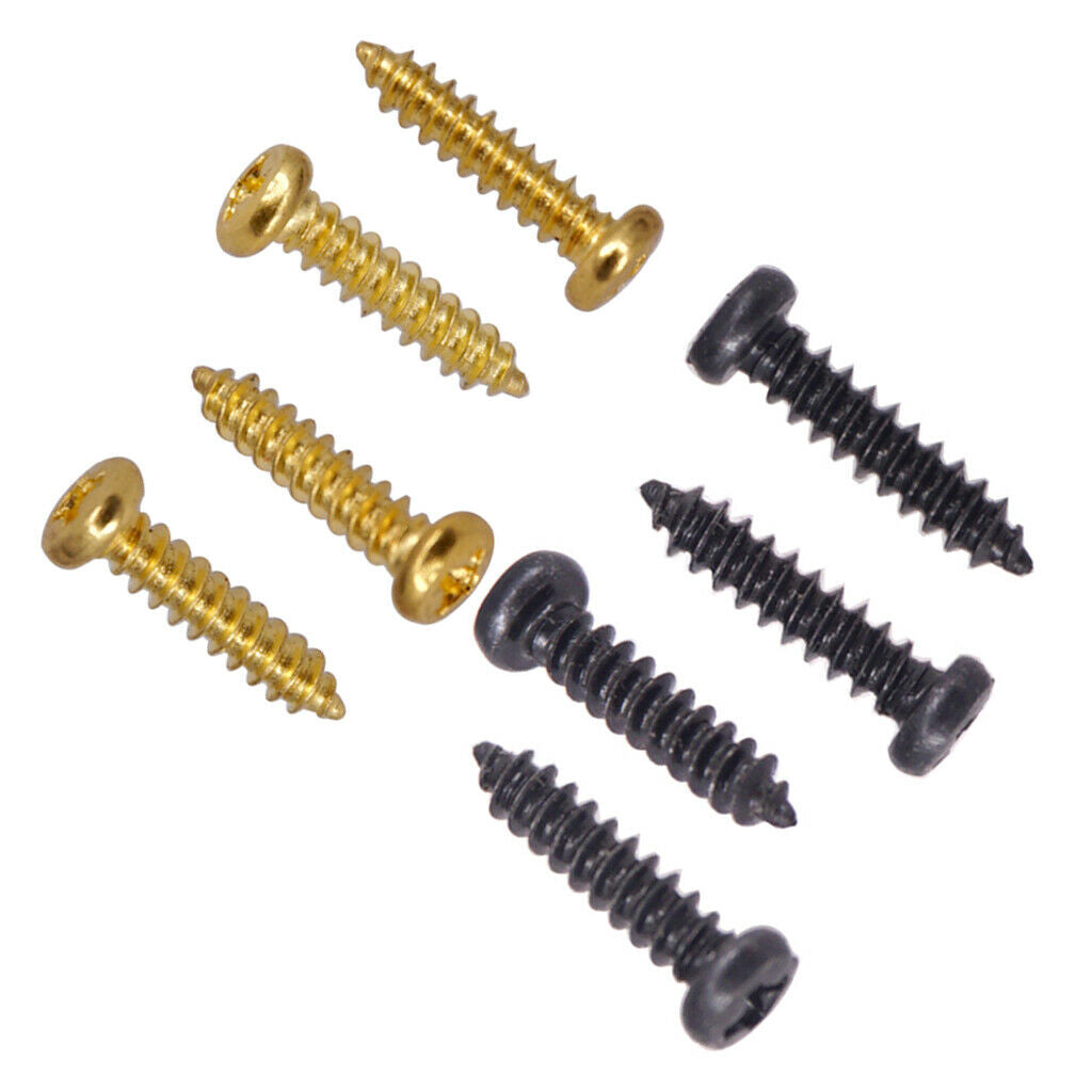 Iron 100 Pieces Tuning Peg Mounting Screws Pack for Electric/Acoustic Guitar