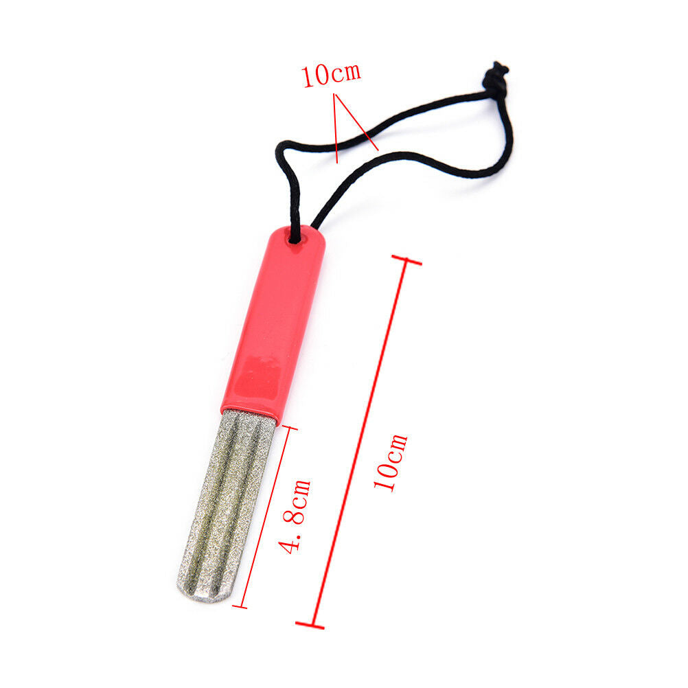 2sided groove diamond fishing hook hone fishook sharpener fishing tackle box BDA
