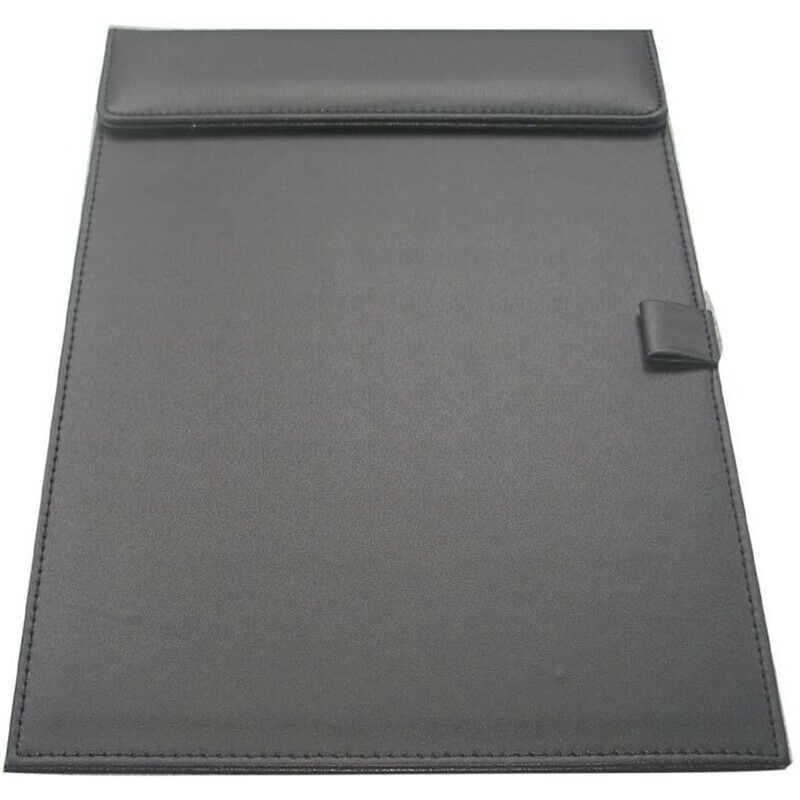 A4 PU Leather Storage Office Folder Clipboard, Letter Size Clip Hardboard, MP6I3