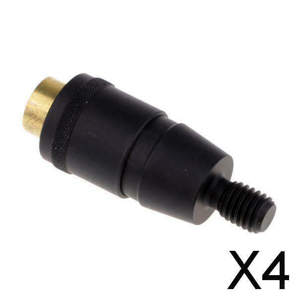 4X Fishing Landing Net Connector Head Screw Net Rod Quick Release Adapter Black