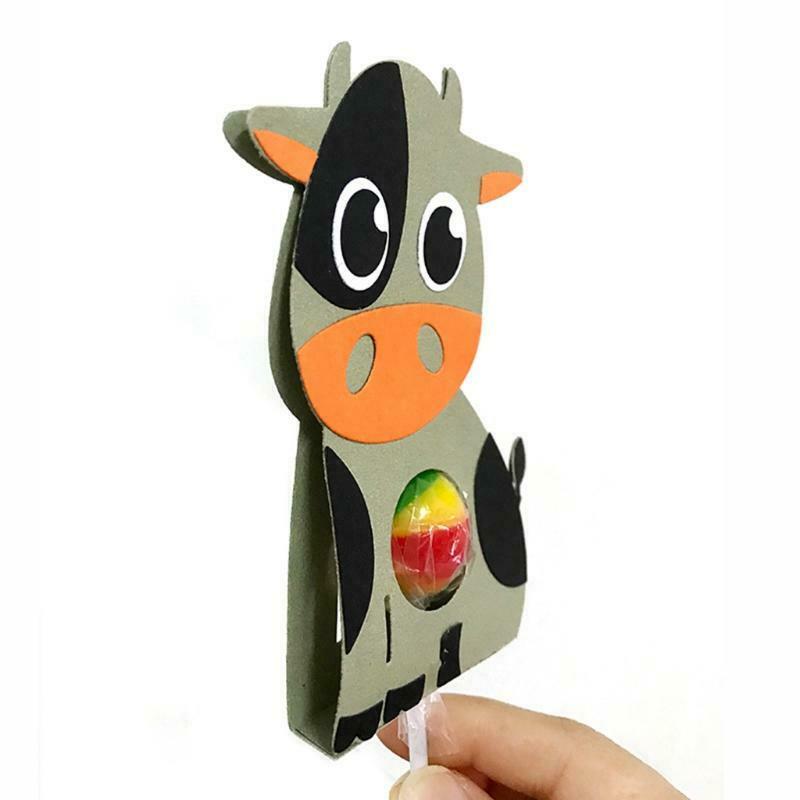 Big Eyes Little Cow Lollipop Box Carbon Steel Cutting Dies DIY Scrapbooking