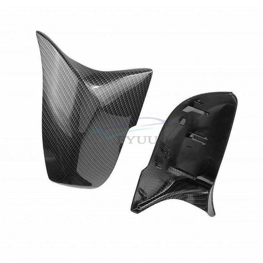 For BMW 2/3/5 F20 F21 F22 F30 F31 F32 F33 ABS Carbon Fiber Mirror Cover Black