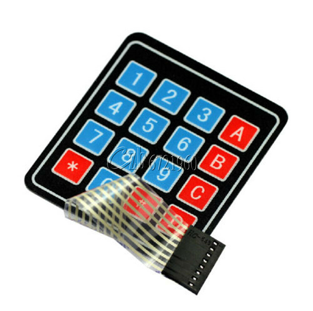 2PCS 4 x 4 Matrix Array 16 Key Membrane Switch Keypad Keyboard for Arduino AVR C