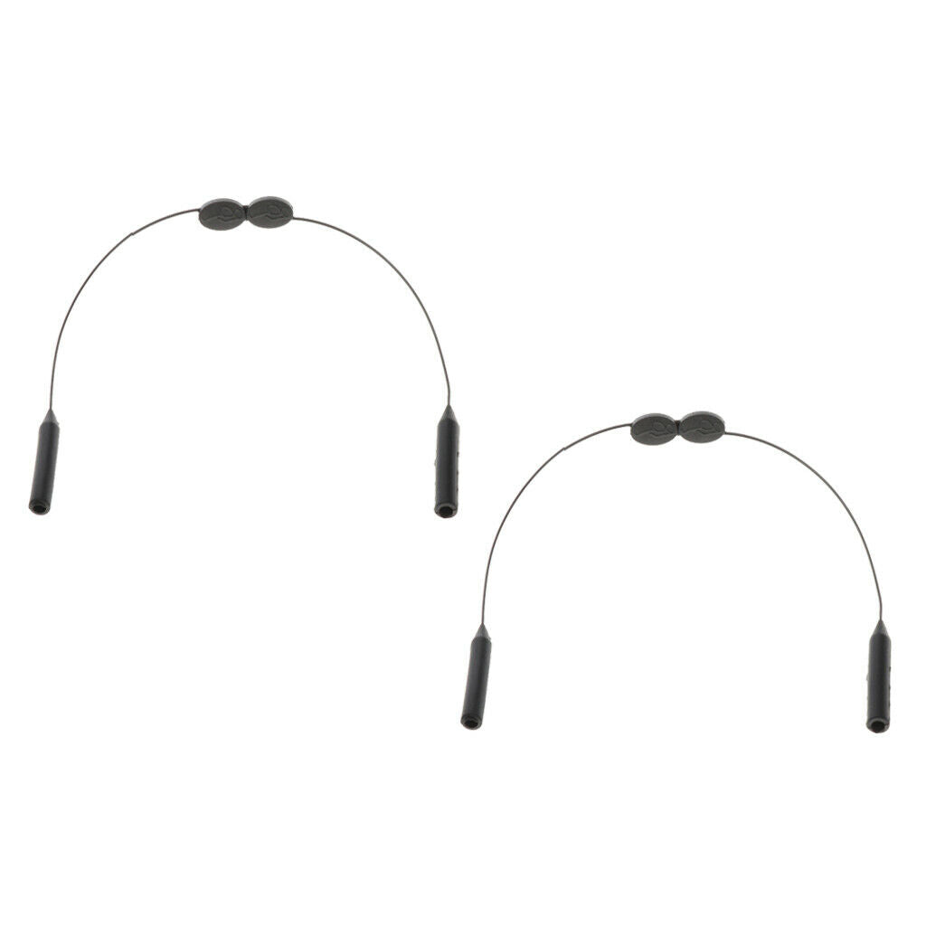 2pcs Glasses Strap Neck Cord Spectacle Retainer Eyewear Lanyard Grips Keeper