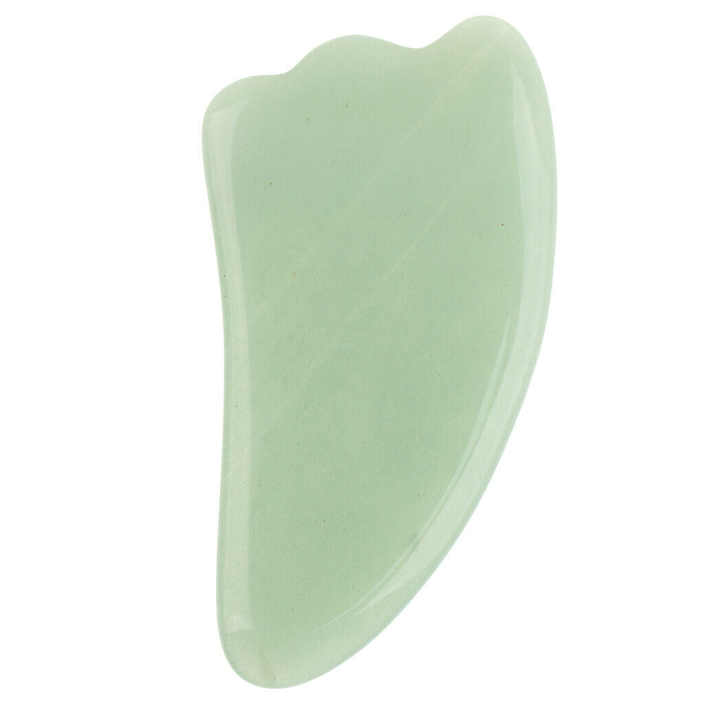 Natural Jade Guasha Board Chinese Traditional Scraping Massage Tool Handheld