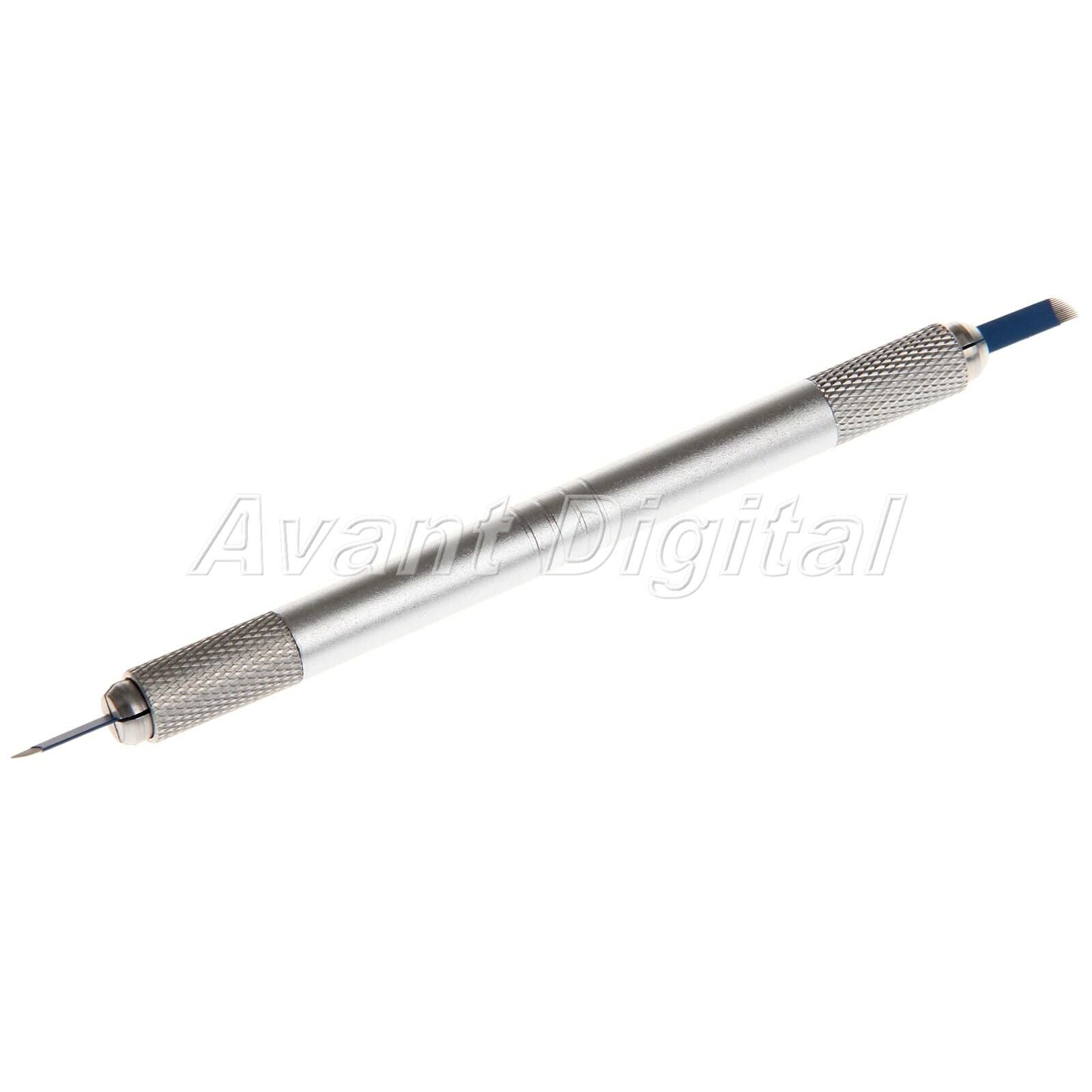 Professional permanent makeup Manual Tattoo Pen + 14pin blade Needle 10 Pcs