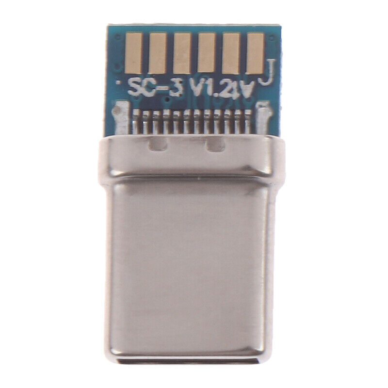 USB3.1 TypeC Connector 24Pin Male Socket Receptacle Adapter To Solder Wir.l8