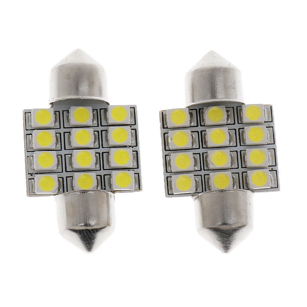 12V 6000~7000K Universal Car Roof Dome Map Reading Over Head Light Lamp Bulb