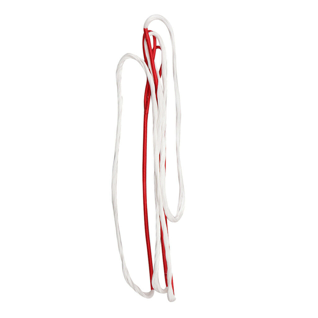 Dacron Bowstring Bow String Replacement For Recurve Bow Longbow Red White 163cm