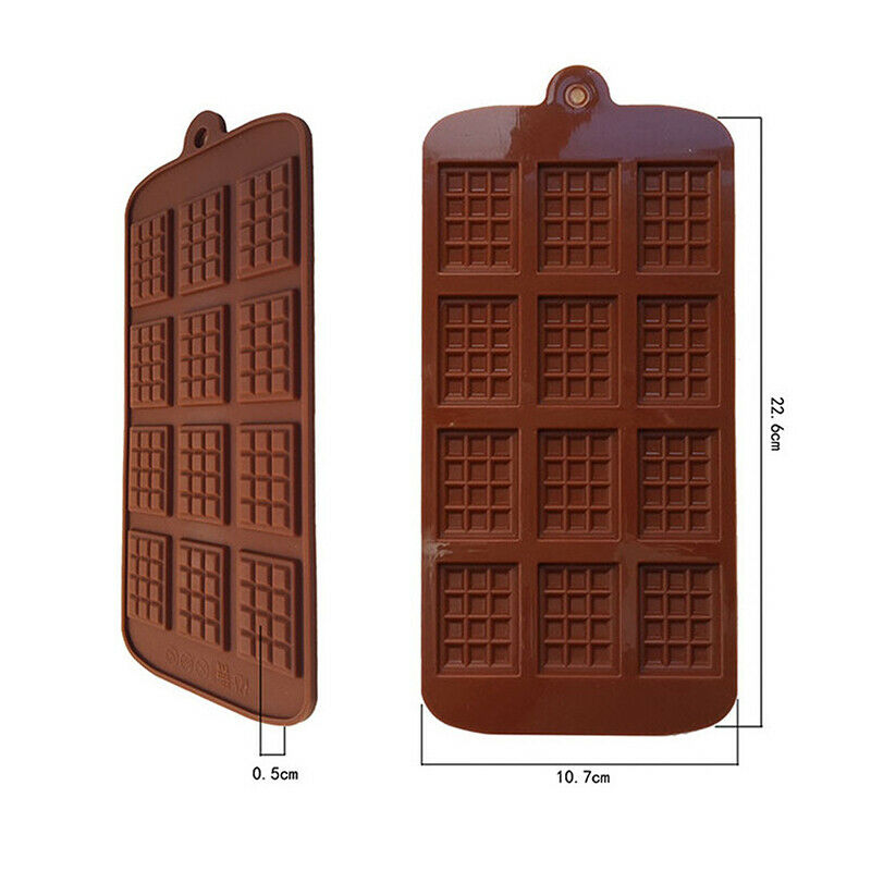 12 even DIY Chocolate Chip Mold Waffle Pudding Baking Tool Cookie Bake Mo.l8