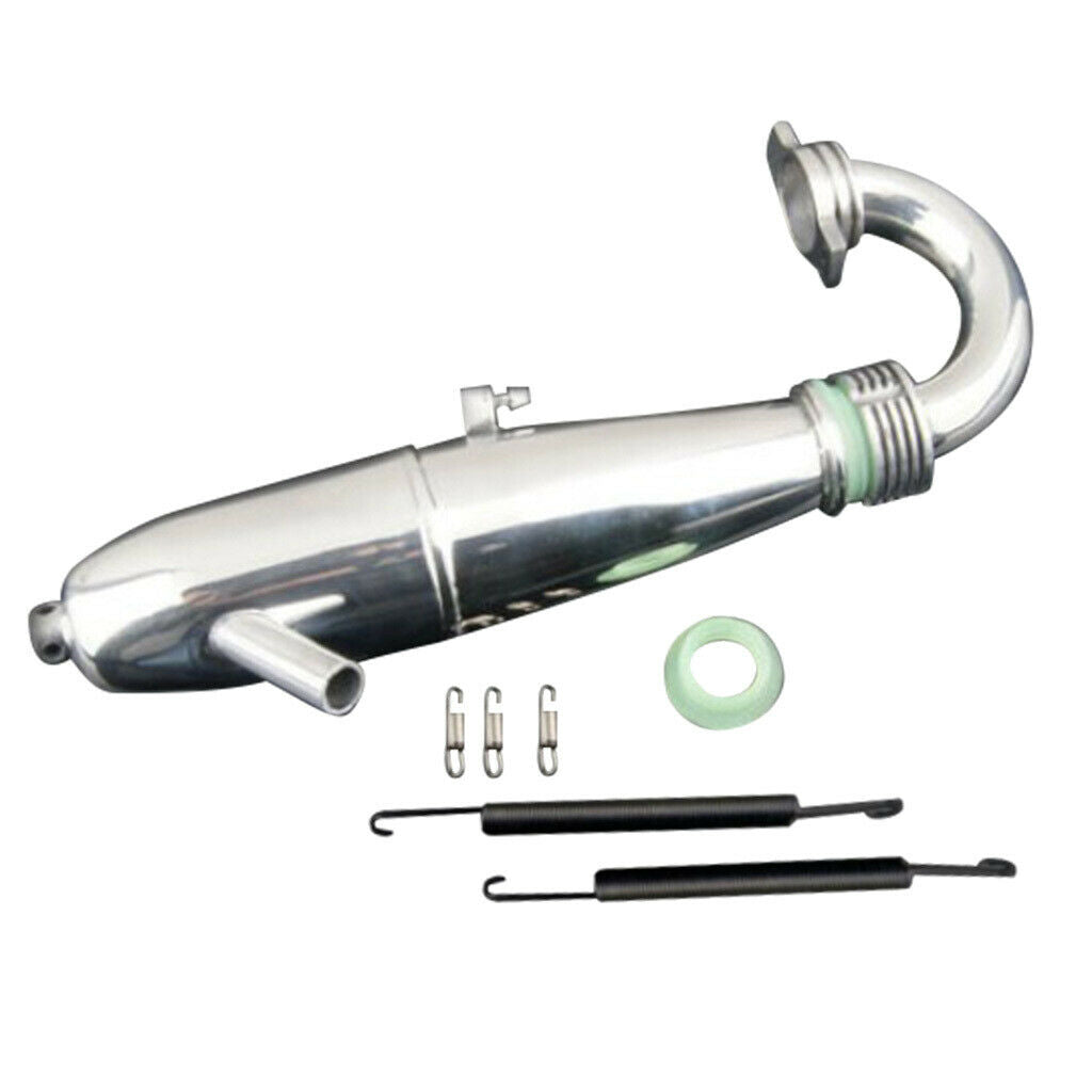 Aluminum Exhaust Muffler Pipe 1:8th RC Nitro Car Exhaust Tubing