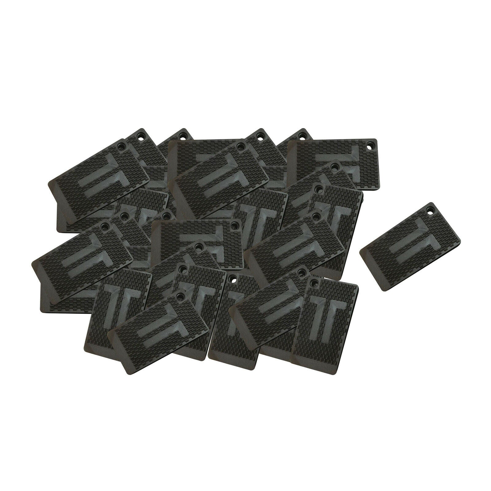 35x Table Shims Rubber Grooved Non-slip Furniture Levelers Stabilizing Pads