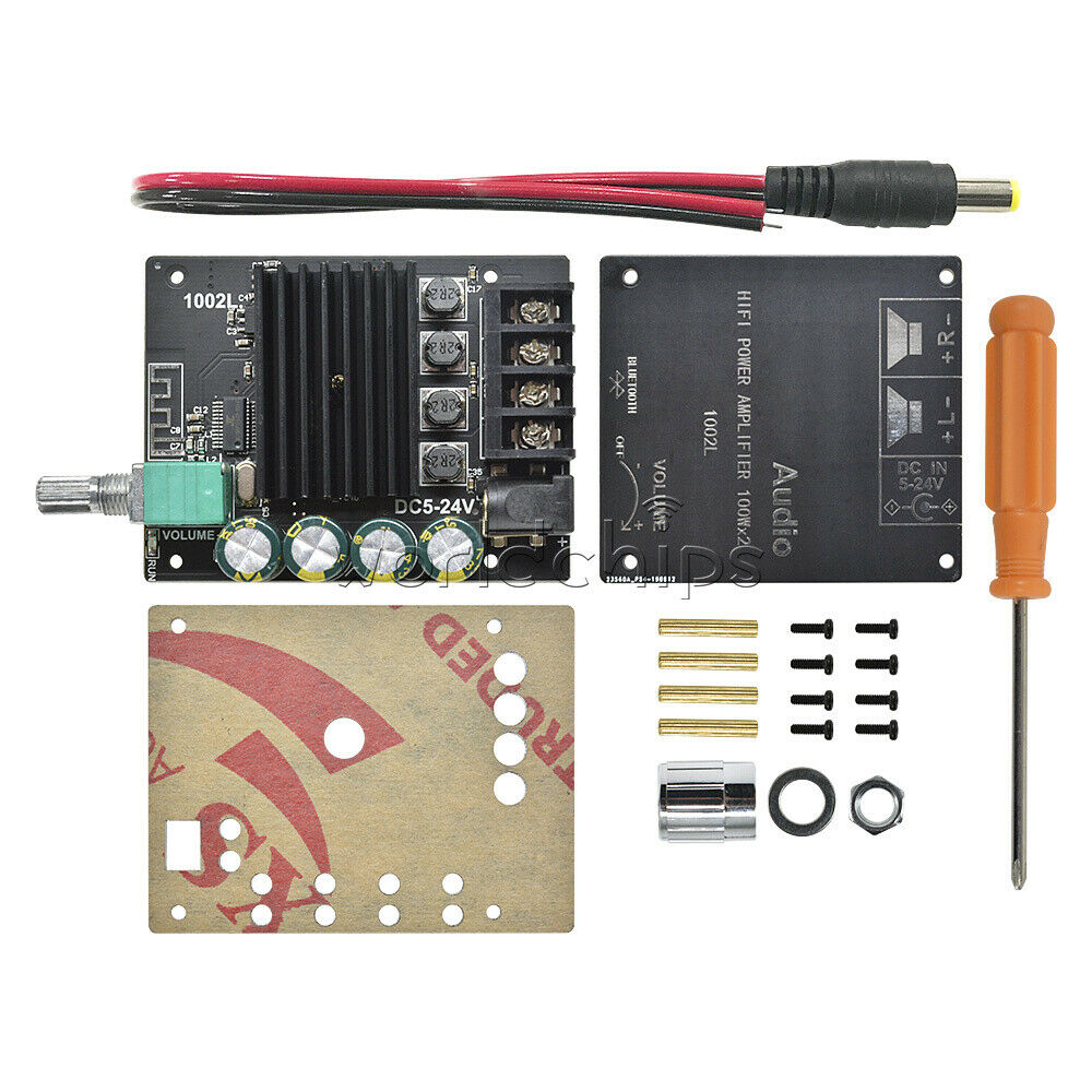 2x100W MINI/HIFI AUX Bluetooth TPA3116 High Power Filter Digital Amplifier Board
