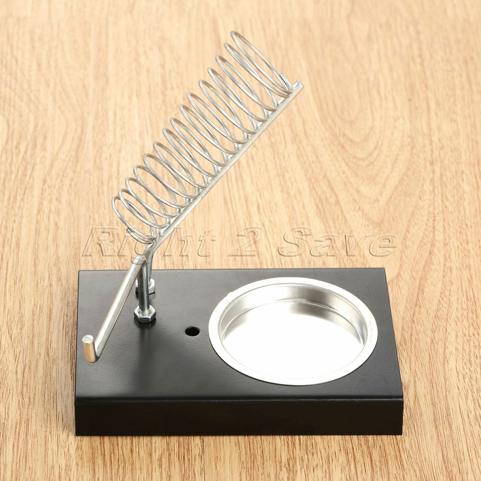 Soldering Iron Stand 5.04"*3.43" Metal Bottom Iron Two Grids Electric Iron Rack