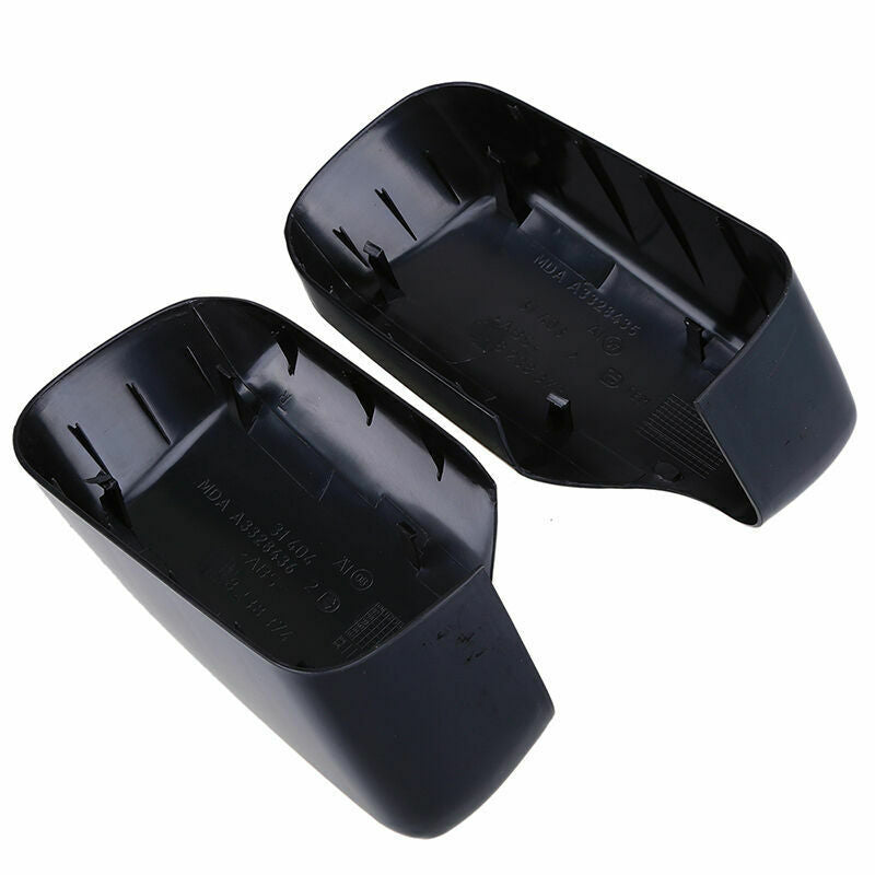 2PCS For BMW E46/E39 3/5 Series 96-05 Rearview Mirror Housing Cover Matte Black