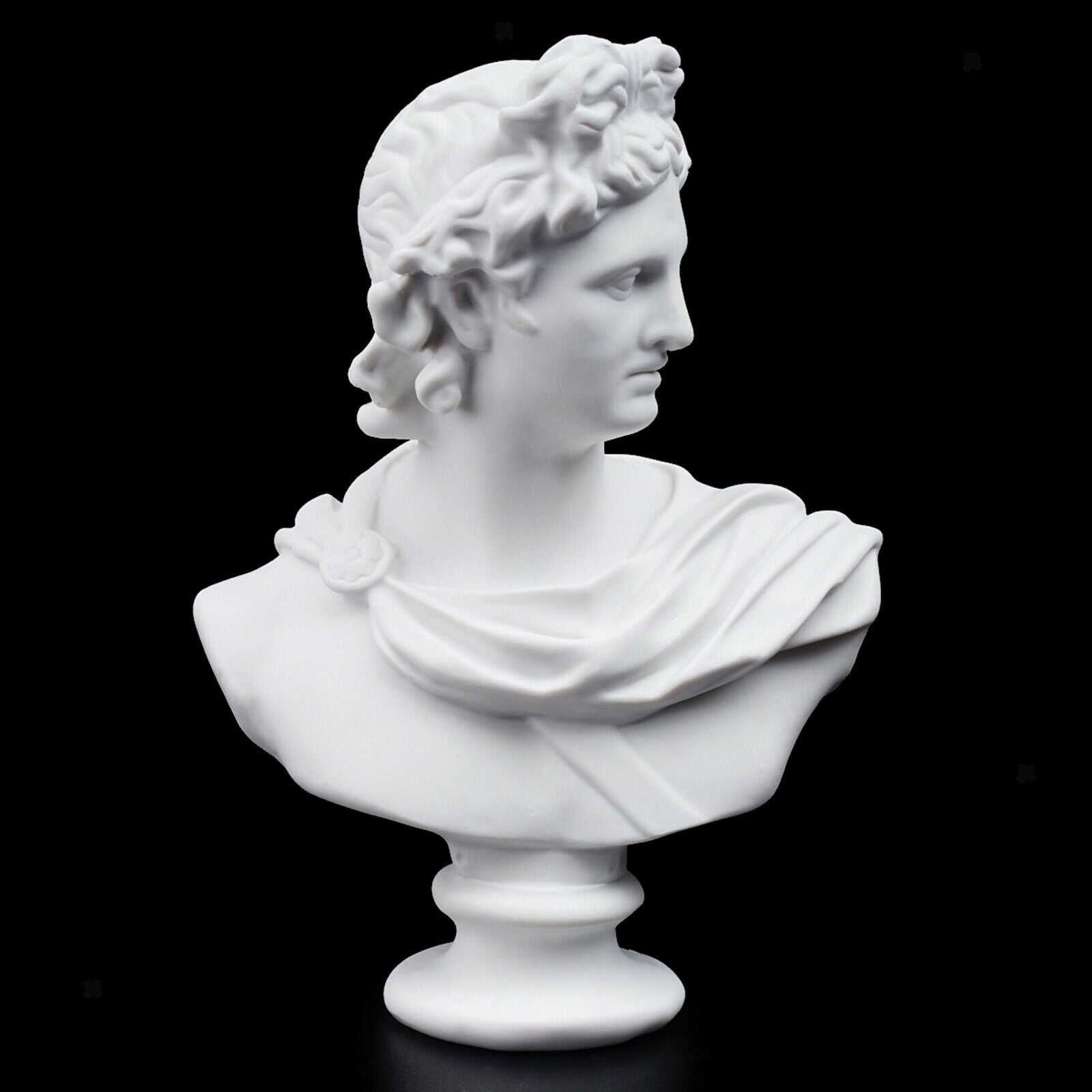 5.9'' Classic Mythology Apollo Bust Statue Mini Portraits Sculpture Artware