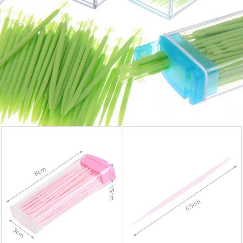 30pcs interdental brush Floss stick dental toothpick teeth cleaning oral health