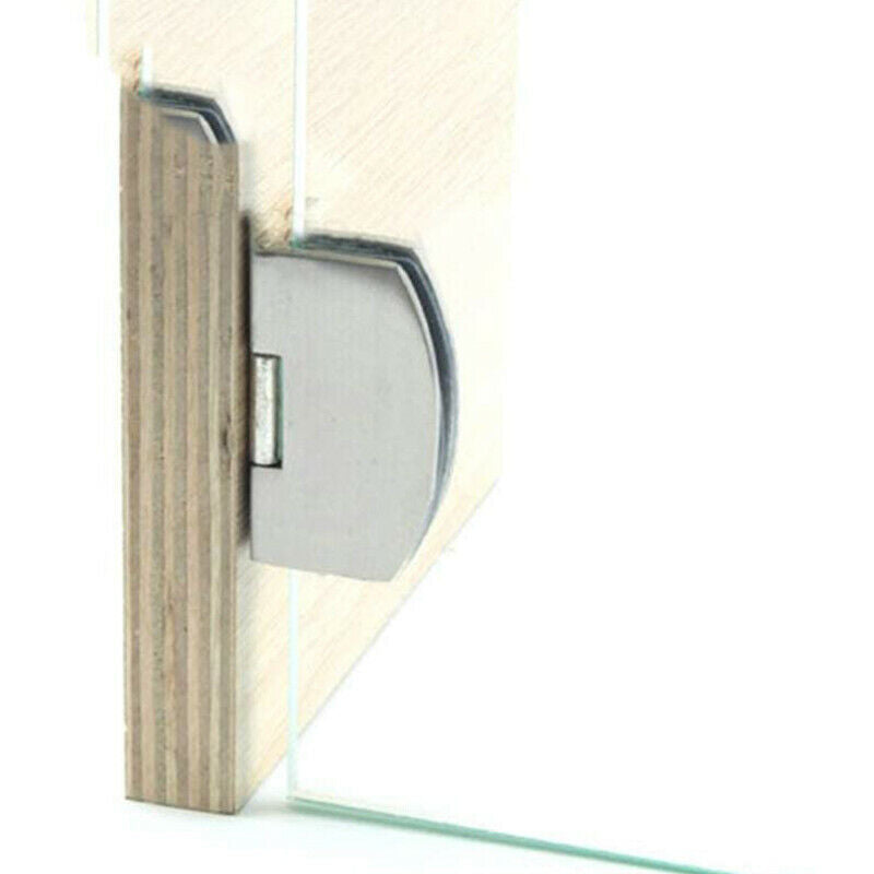 4Pcs Glass Door Hinge Cupboard Showcase Cabinet Door Hinge Glass Clamp,for 5-7K9