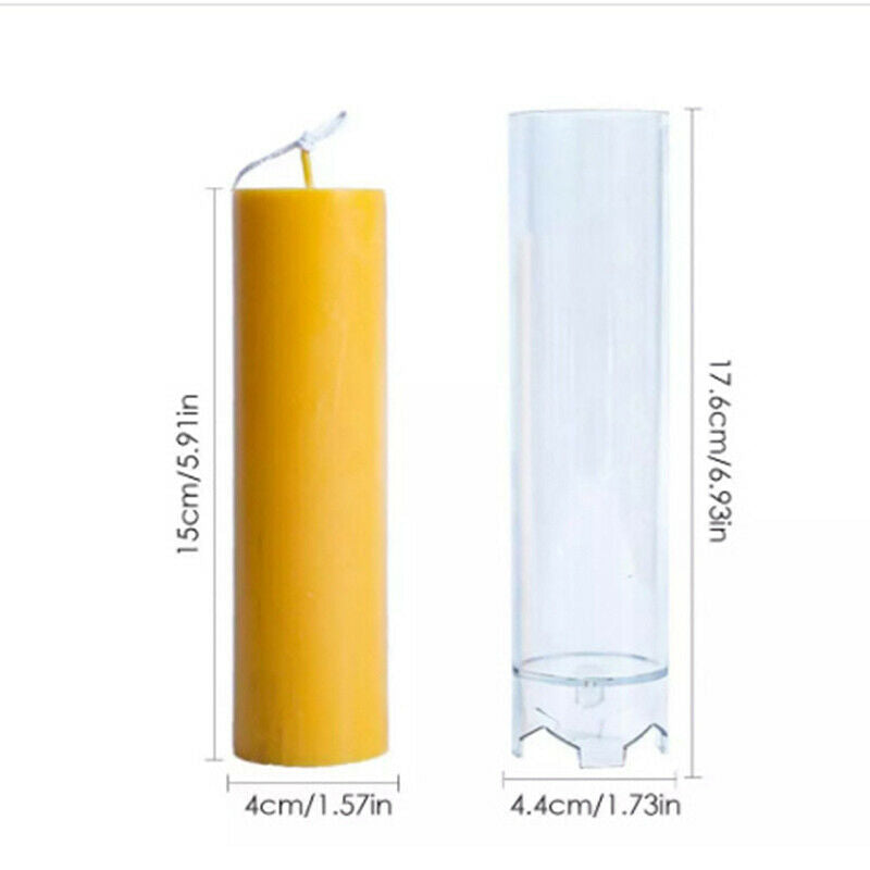 Plastic Candle Mold Conjoined Cylindrical Durable DIY Handmade Crafts Can.l8