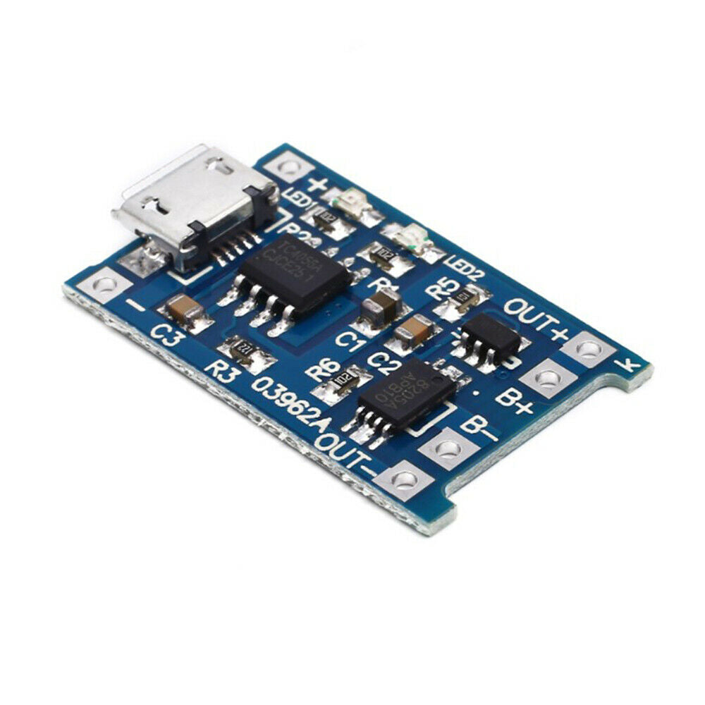 10Pcs 5V Micro 18650 Lithium Battery Charger Controller Module Dual Protection