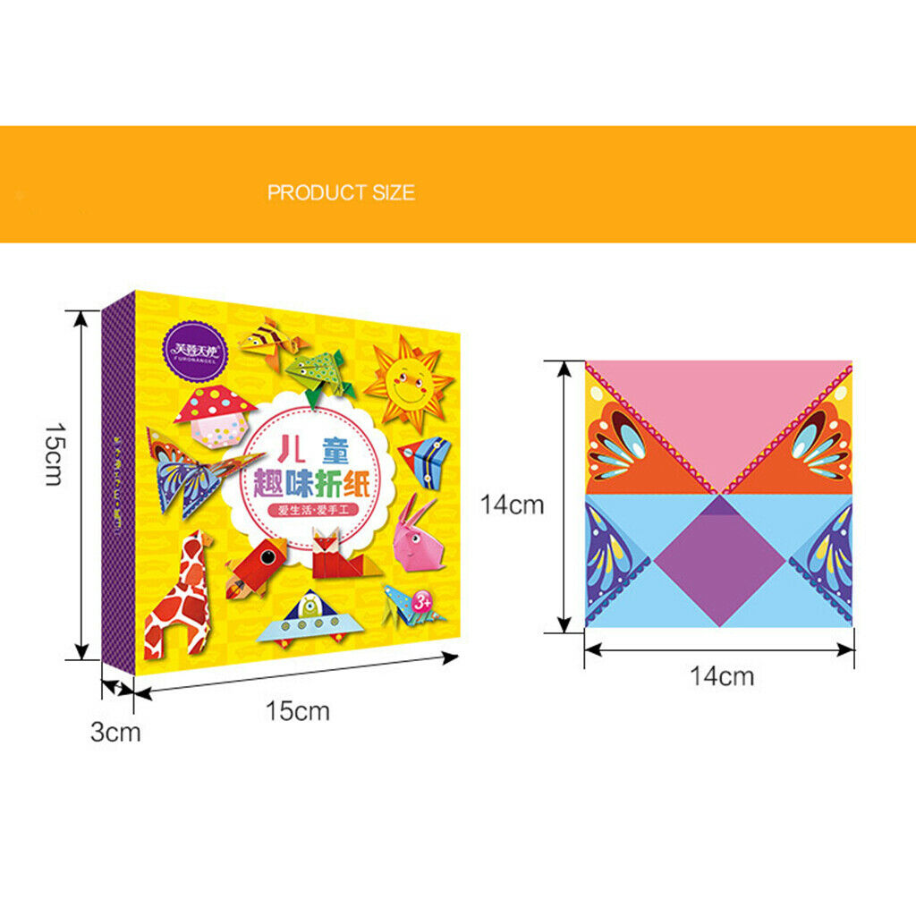 Origami DIY Toys Origami Folding Papers Book Kit 54 Patterns 108 Fold Papers