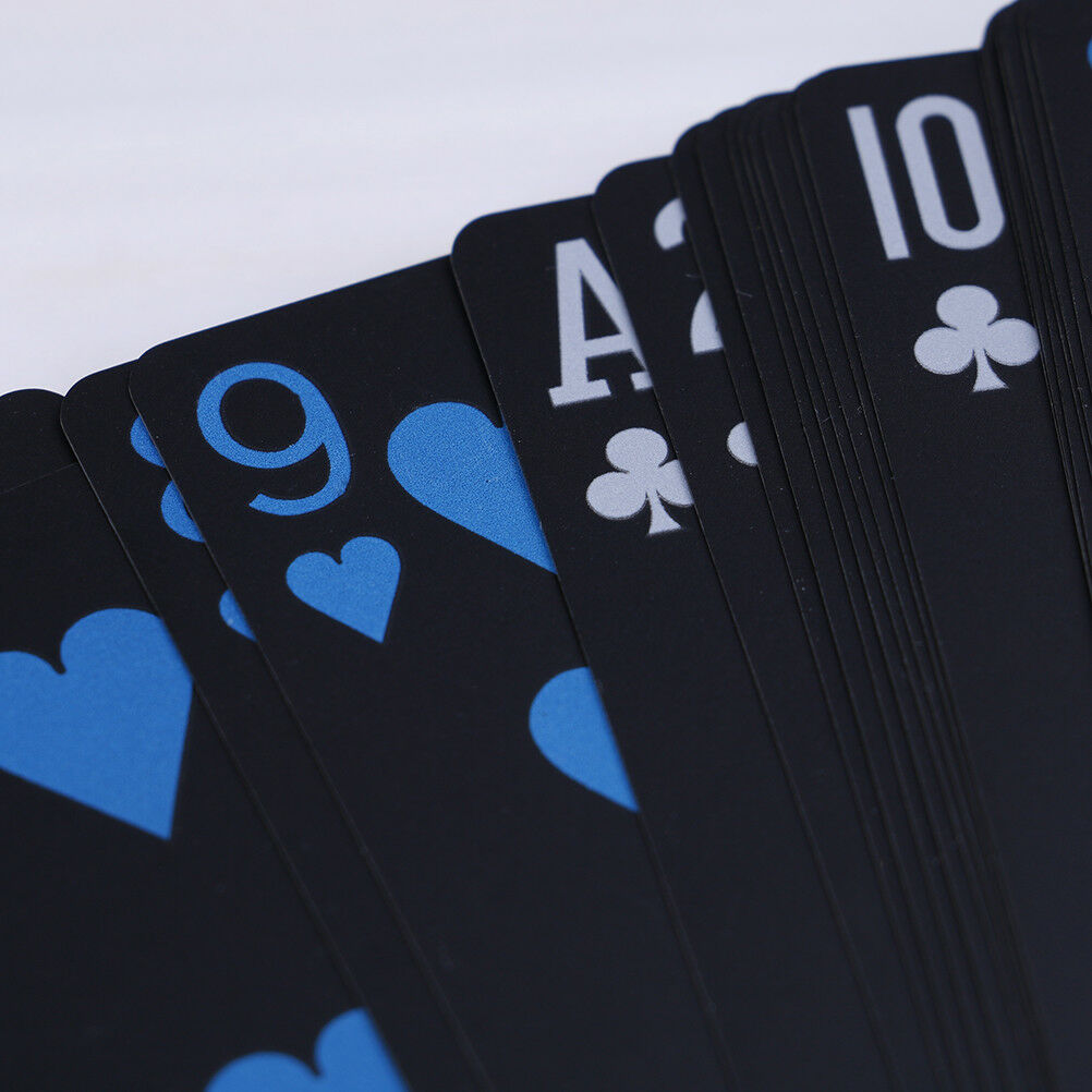 55 Pcs/Deck Poker Waterproof Playing Cards Set Classic Magic Tricks Tool  Td Lt