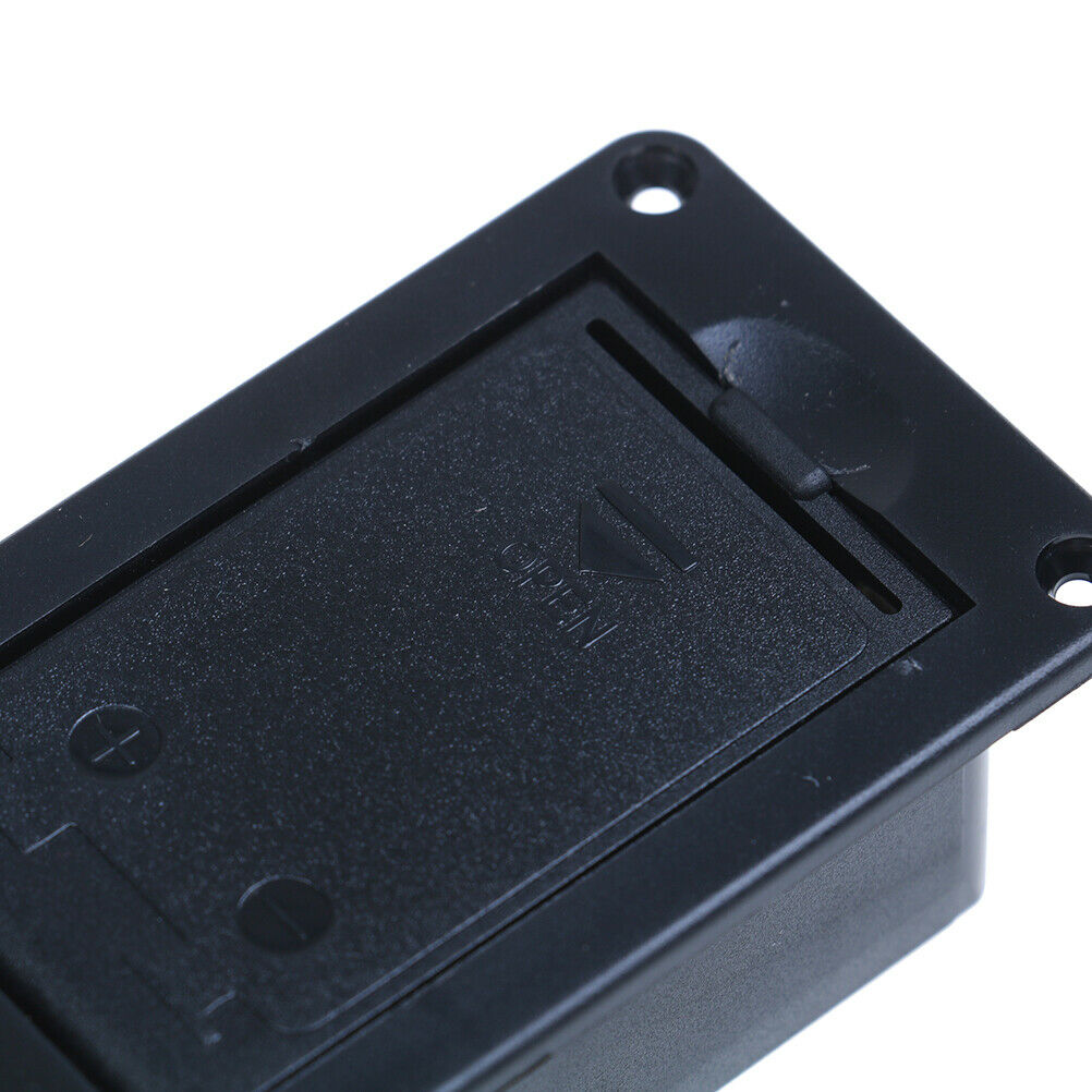 9V Black battery case holder cover box for electric guitar bass.J GwJC.l8