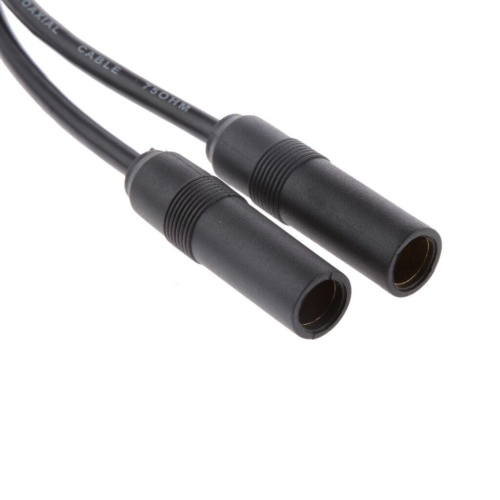 1 Male to 2 Female Y Splitter Car Stereo Radio Antenna Aerial Adapter Plug