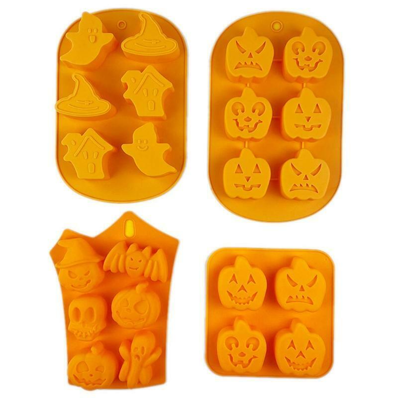 4 PCS Chocolate Mold Non-stick Baking Utensils Pumpkin Personality Modeling Mold
