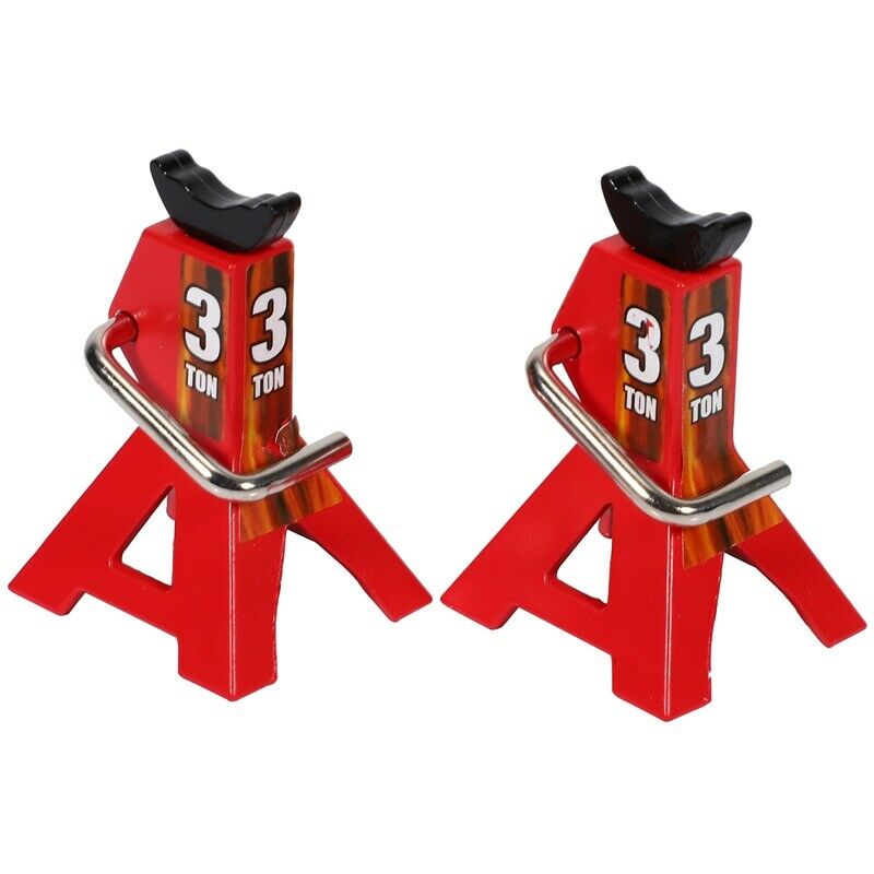 2PCS Metal 3 Ton Simulated Jack Height Adjustable Repair Bracket Scene Tool LiJ3