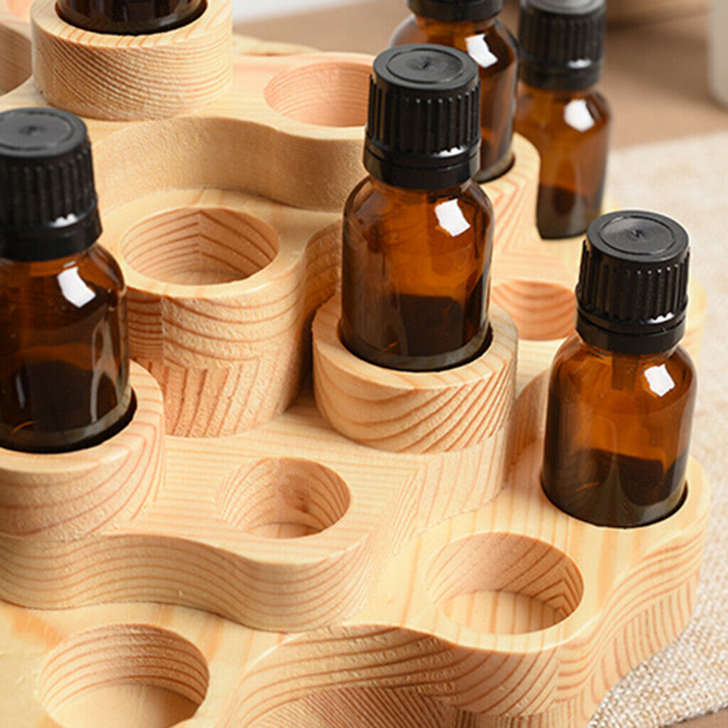 10ml 15ml Aroma Essential Oil Wooden Storage Rack Nail Polish