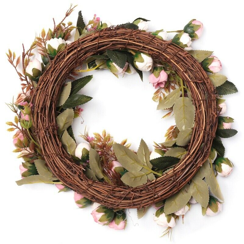 Christmas Flower Wreath Rose Garland With Elegant Best For Home Wall Door And S5