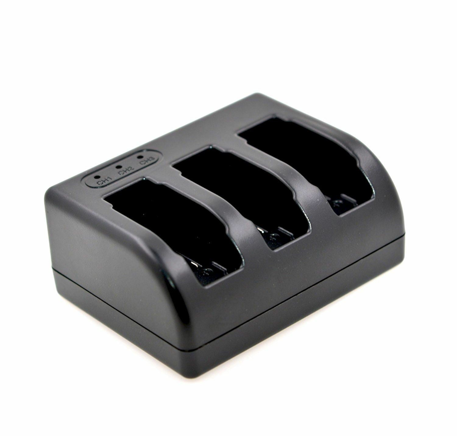 Portable 3-Channel Battery Charger for GoPro Hero 5 / Hero 6 / Hero 7