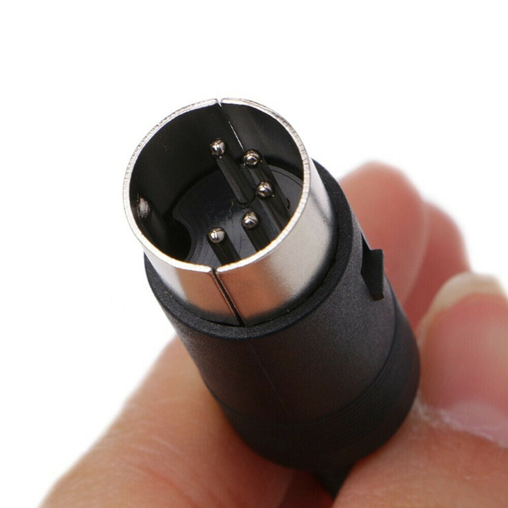 10PCS 5 Pin DIN Plug Male Connector Jack with Handle Keyboard Cable Adapter
