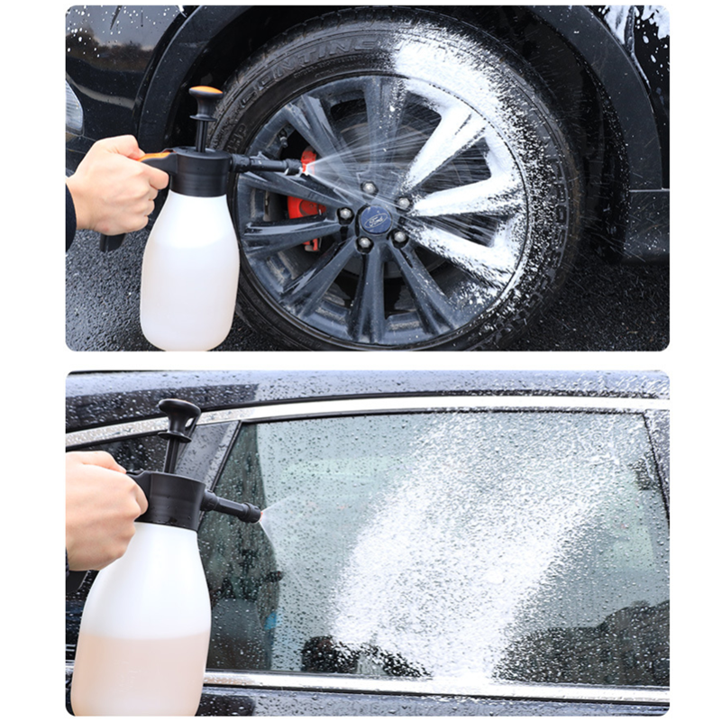 1.5L Foam Sprayer Pump Pressure Hand Shampoo Water Bottle Spray Car Wash Auto