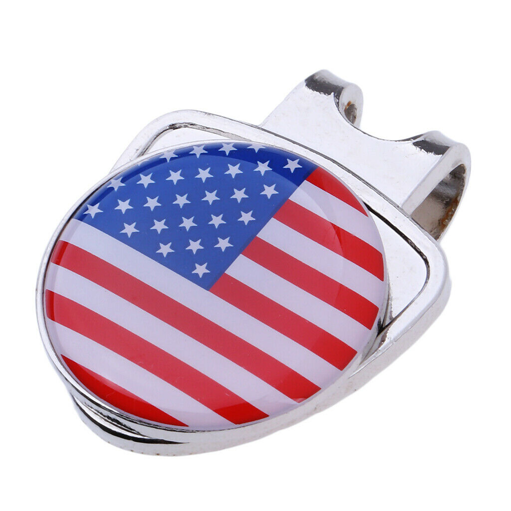 2X Portable Golf Hat Clip Ball Marker Putting Alignment Aiming Tool Golf Gift
