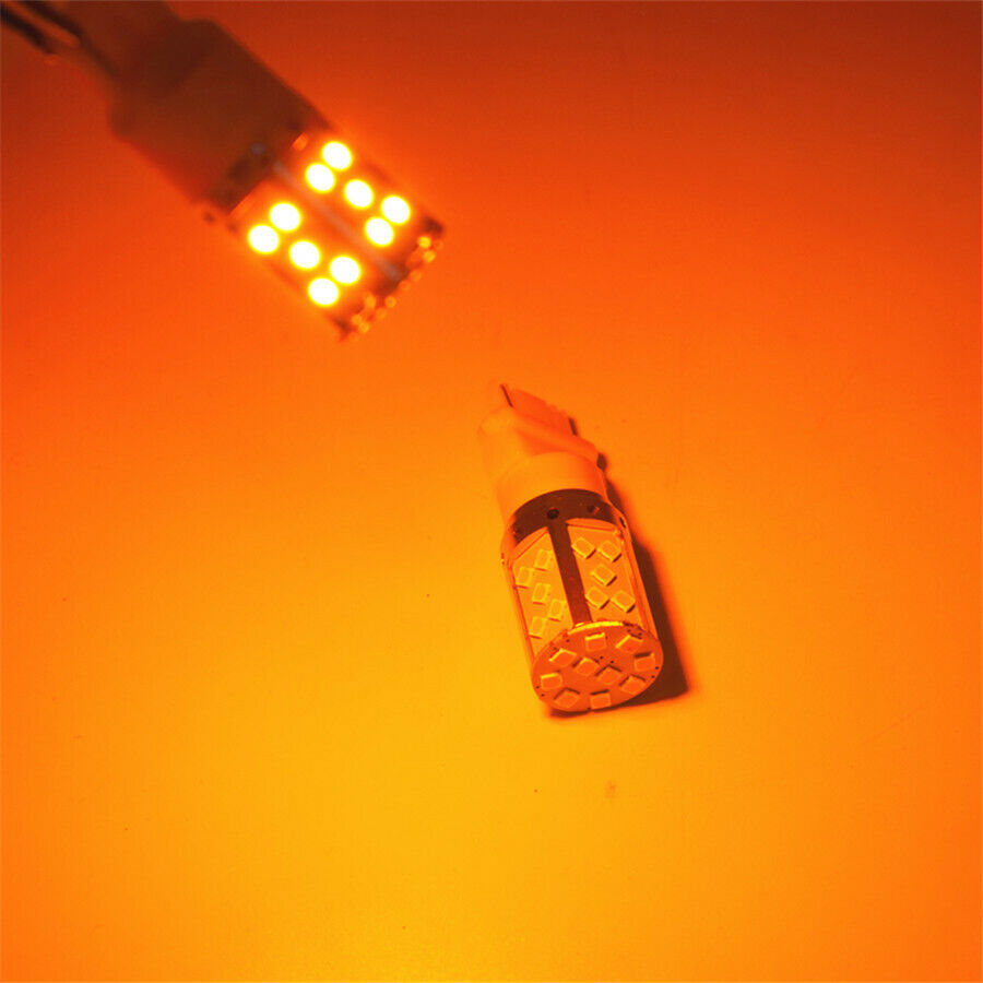 2Pcs Super Bright Amber BAU15S 7507 PY21W 1156PY LED Bulb for Turn Signal Light