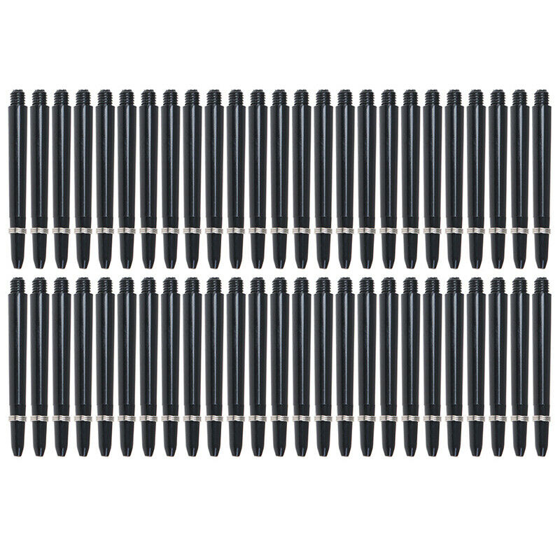 50pcs 48mm Nylon Dart Shafts 2BA Screw Thread Darts Rod Stem+Protection R; CDF